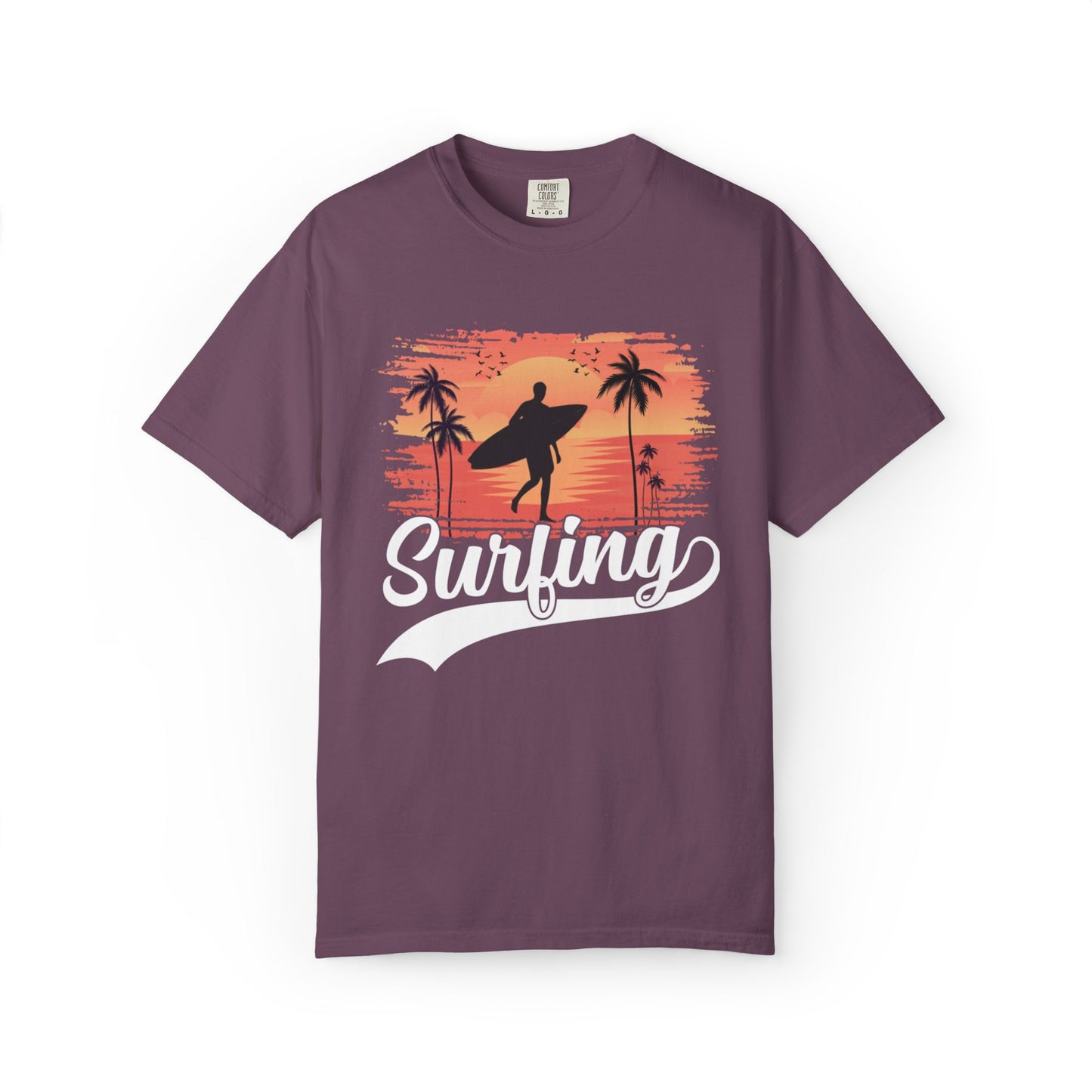 Exciting Surfing Catch The Wave Barrels & Breaks Shortboard Beach Vibes Unisex Heavy Cotton T-Shirt