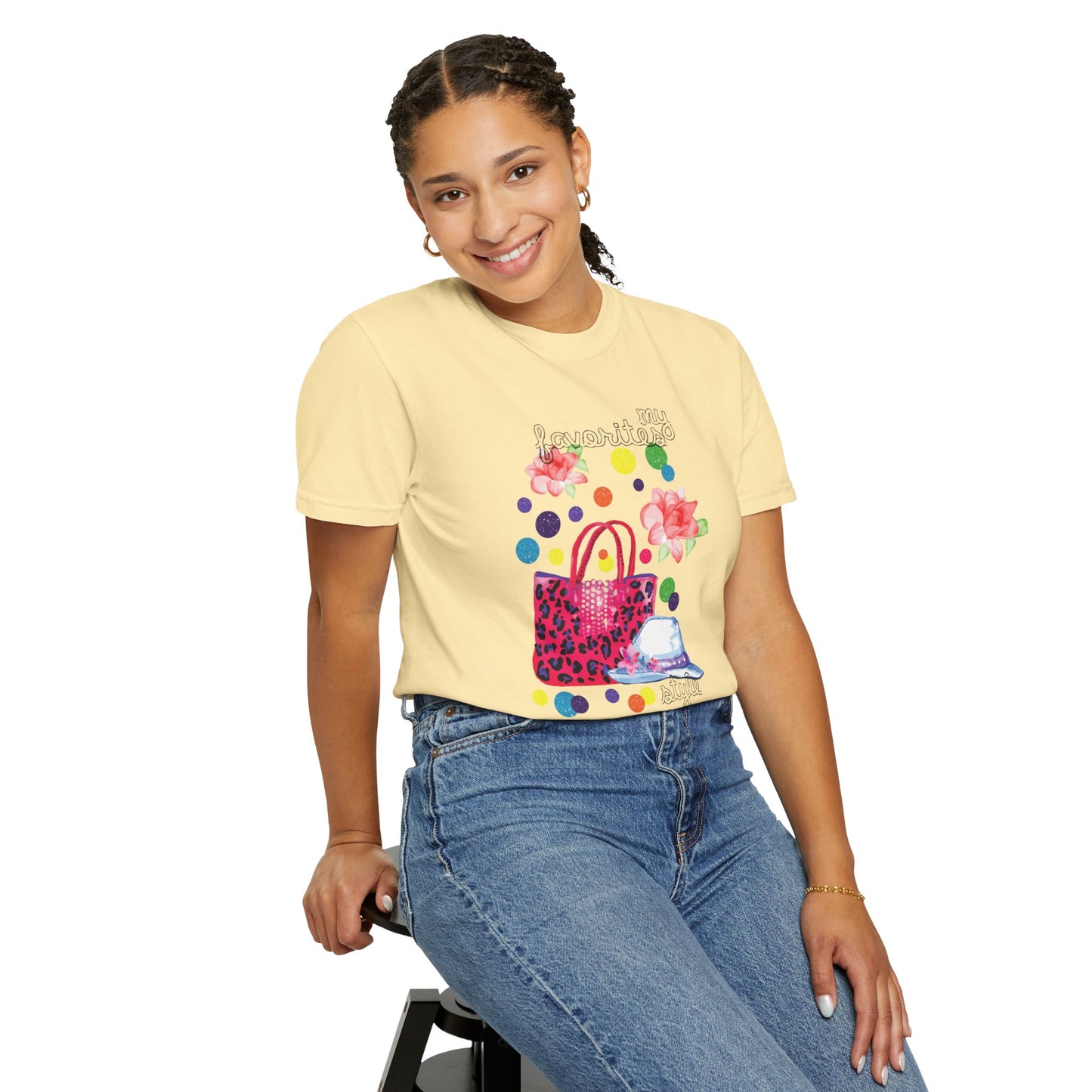 My Favorites Style Elegantly Trendy Tee Cleverly Classy Strong Empowered Fashionable Stylish Cute Unisex Heavy Cotton T-Shirt