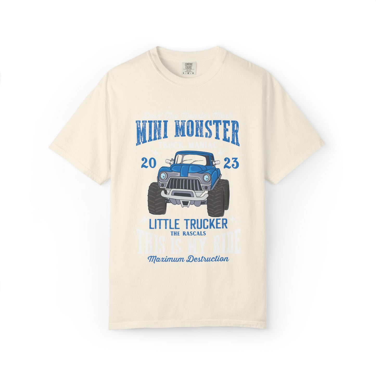 Funny Mini Monster Truck Manic Speed Truck Power Sarcastic Extreme Adventure Four-Wheel Drive Unisex Heavy Cotton T-Shirt