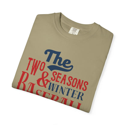 The Two Seasons Winter & Baseball Pitcher’s Snow Peace Tee Scoreboard Smiles Inning Of Joy Unisex Heavy Cotton T-Shirt