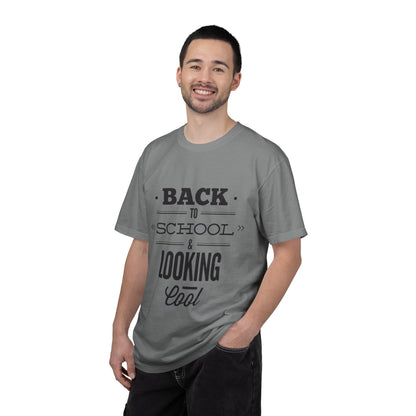 Funny Back To School Looking Cool New Beginning Educational Journey New Classroom Backpack Notebooks Unisex Heavy Cotton T-Shirt
