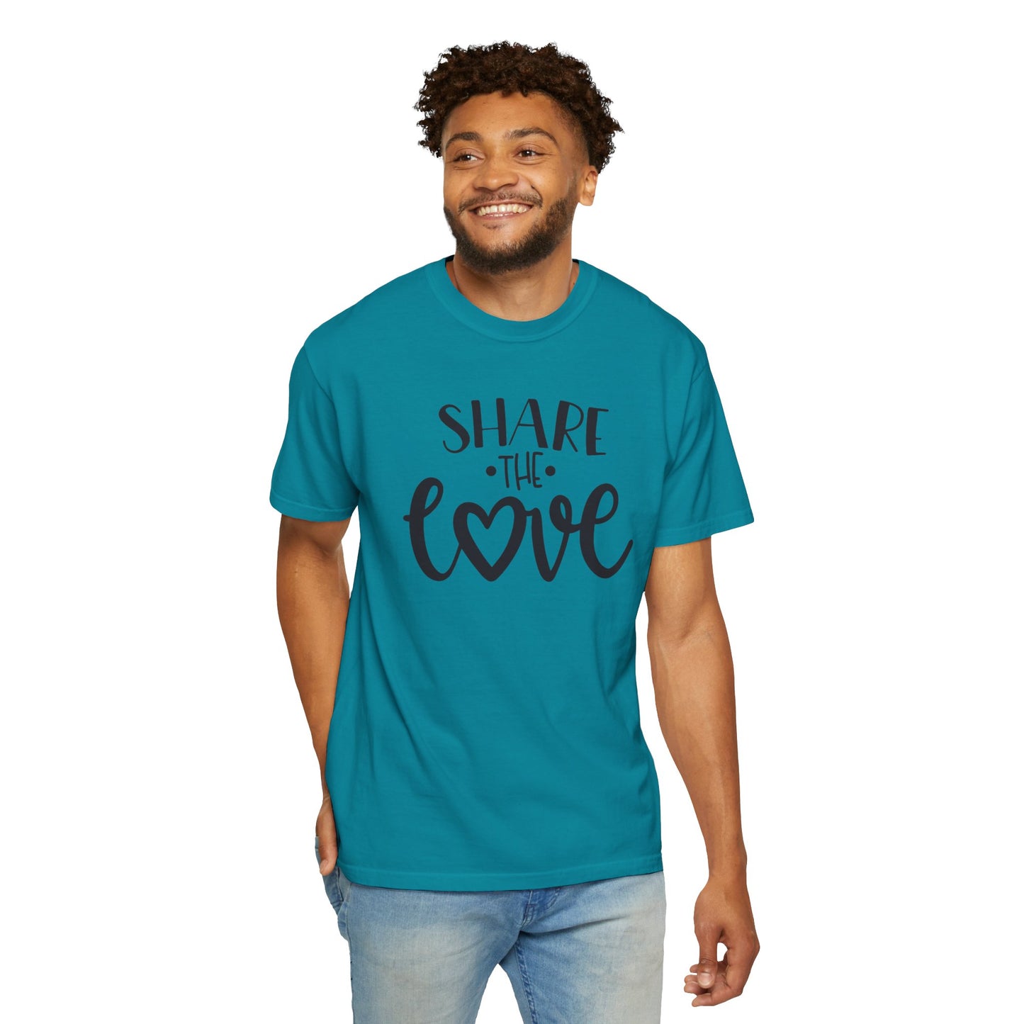 Share The Love Kindness Tee Compassion Empathy Support Community Affection Unisex Heavy Cotton T-Shirt