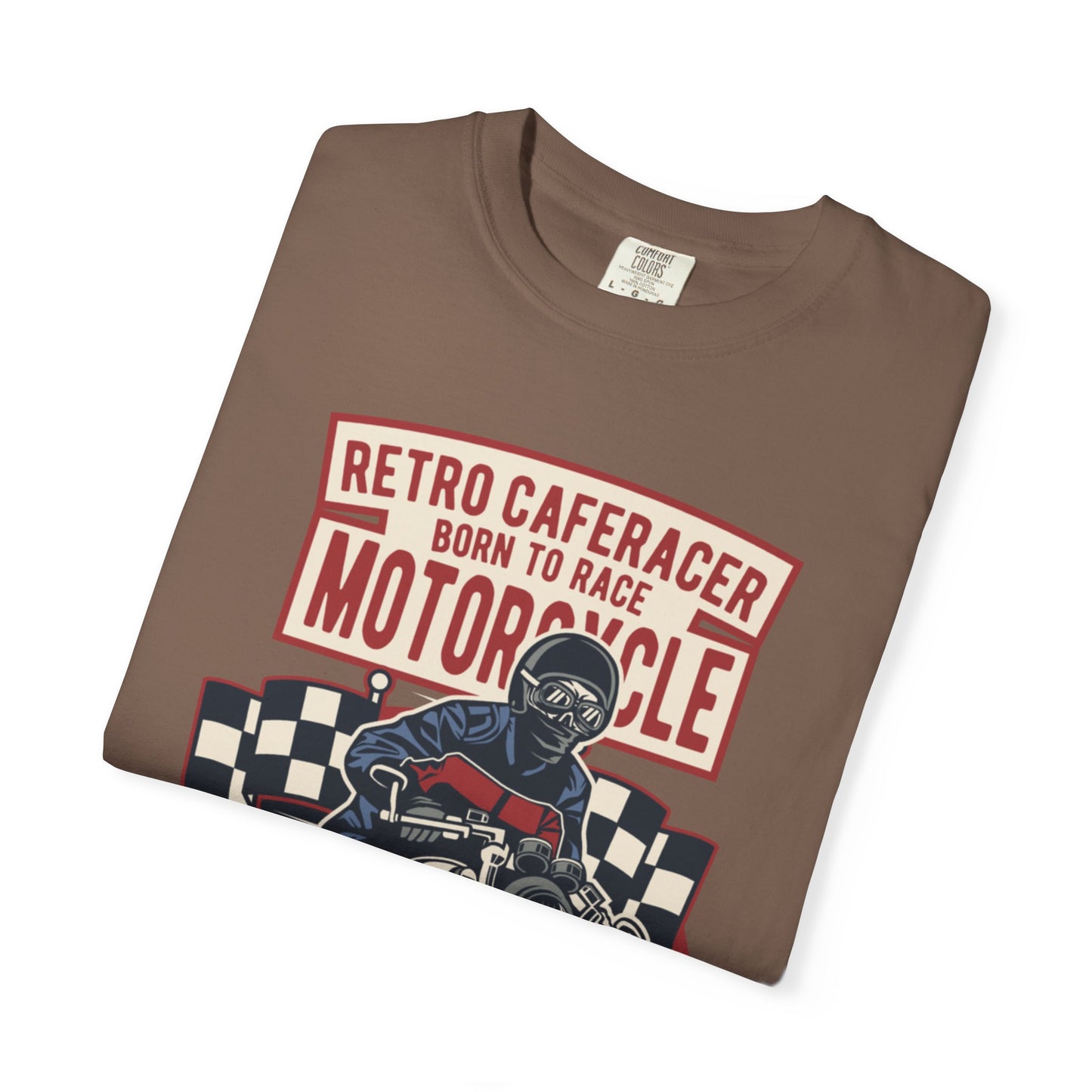 Retro Caferacer Vintage King Of The Road Classic Tee Bike Speed Racing Enthusiast Unisex Heavy Cotton T-Shirt
