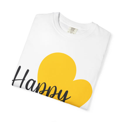 Happy Family Peaceful Paradise Tee Cherished Space Heartfelt Haven Unisex Heavy Cotton T-Shirt