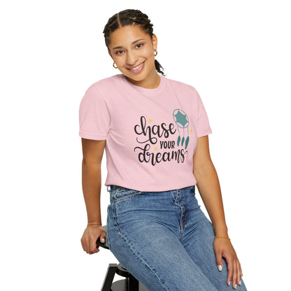 Chase Your Dreams Creativity Imagination Tee Determination Reach For The Stars Unisex Heavy Cotton T-Shirt