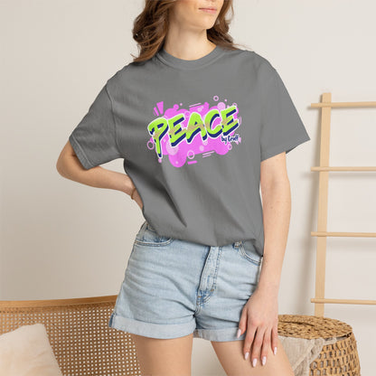 Graffiti Logo Maker Featuring Bubbly Graphics Unisex Heavy Cotton T-Shirt