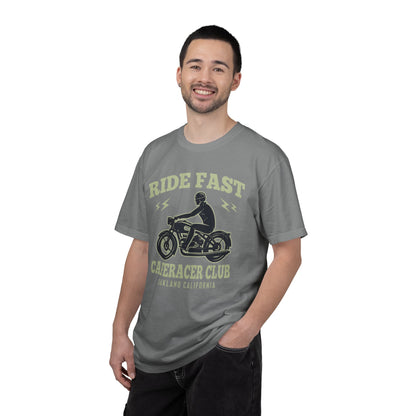 Thriller Ride Fast Caferacer Motorcycle Club Bike Lovers High-speed Adventure Bike Unisex Heavy Cotton T-Shirt