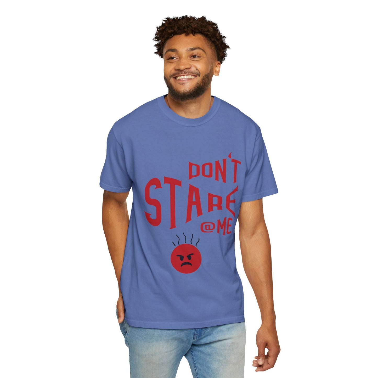 Don’t Stare Me Politeness Tee Personal Space Self-Consciousness Respect Boundaries Unisex Heavy Cotton T-Shirt