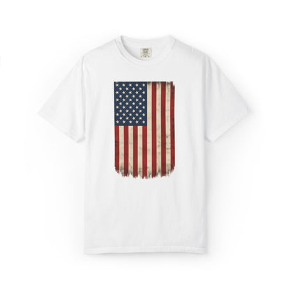 Flag USA - Unisex Garment-Dyed T-shirt