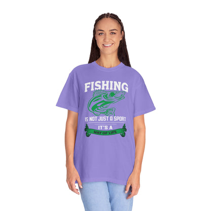 Fishing Is Not Just A Sport Reel Bait Fishing Tee Solitude Unisex Heavy Cotton T-Shirt