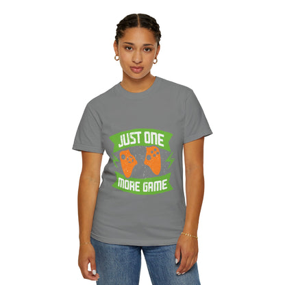 Funny Just One More Game Lost In The Game Gamer Zone Sarcastic Role-Playing Game Unisex Heavy Cotton T-Shirt
