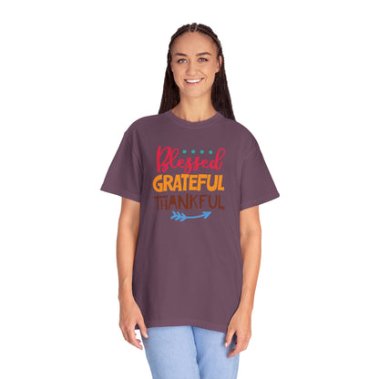 Blessed Grateful ThankfulAppreciate Everything Lovers Tee Positivity Self-Sufficiency Satisfaction Unisex Heavy Cotton T-Shirt
