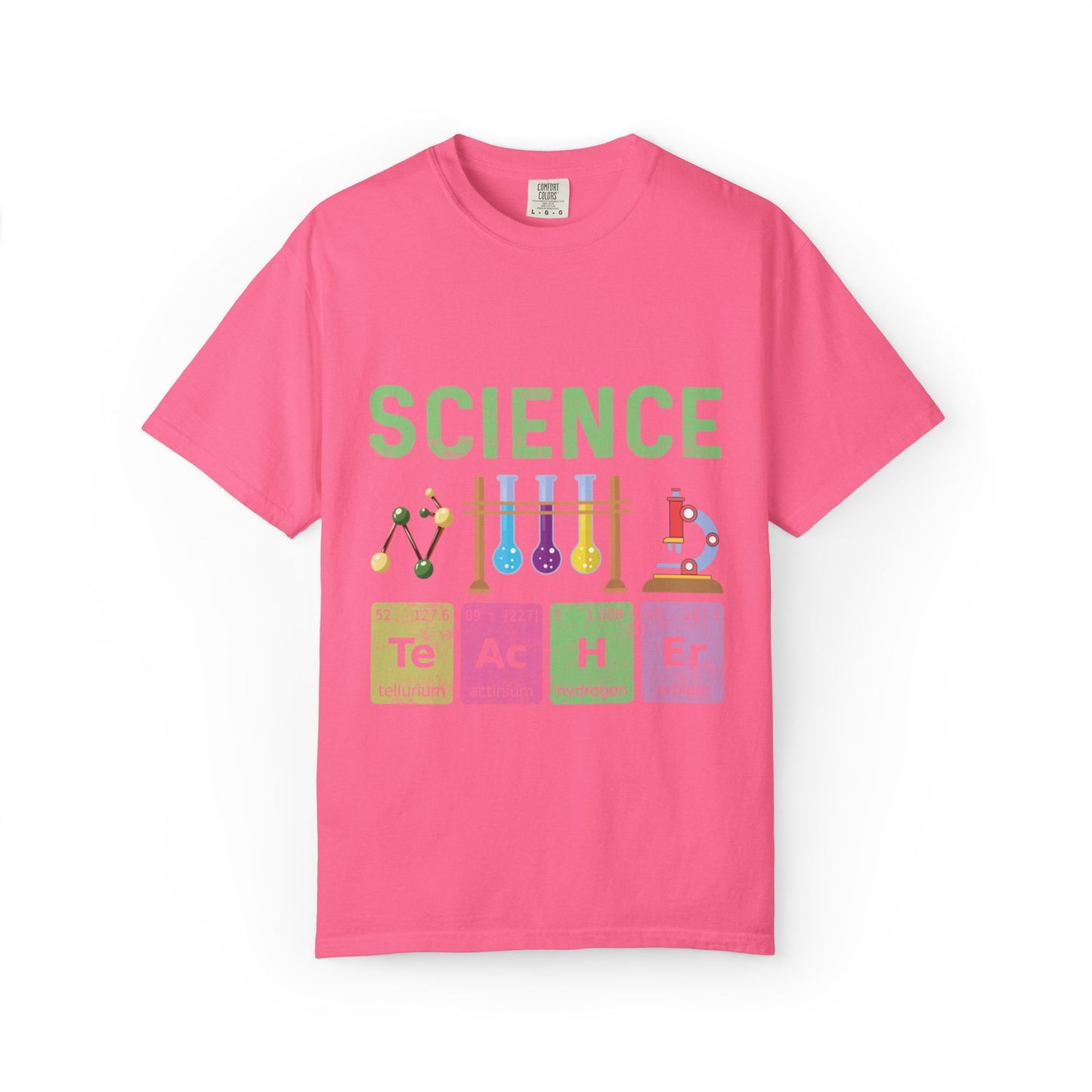 Inspirational Science Microscope Periodic Table Science Lab Chemicals Unisex Heavy Cotton T-Shirt