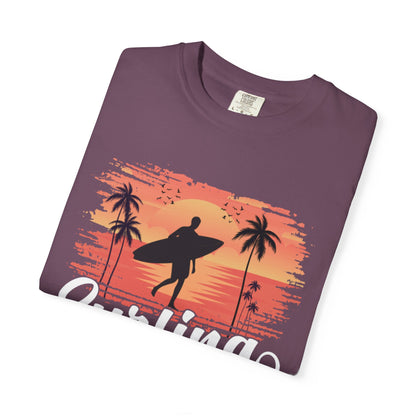 Exciting Surfing Catch The Wave Barrels & Breaks Shortboard Beach Vibes Unisex Heavy Cotton T-Shirt