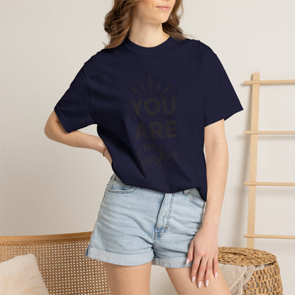 You Are My Sunshine Lovers Tee Hug Rainbow Passion Unconditional Soulful Connection Unisex Heavy Cotton T-Shirt