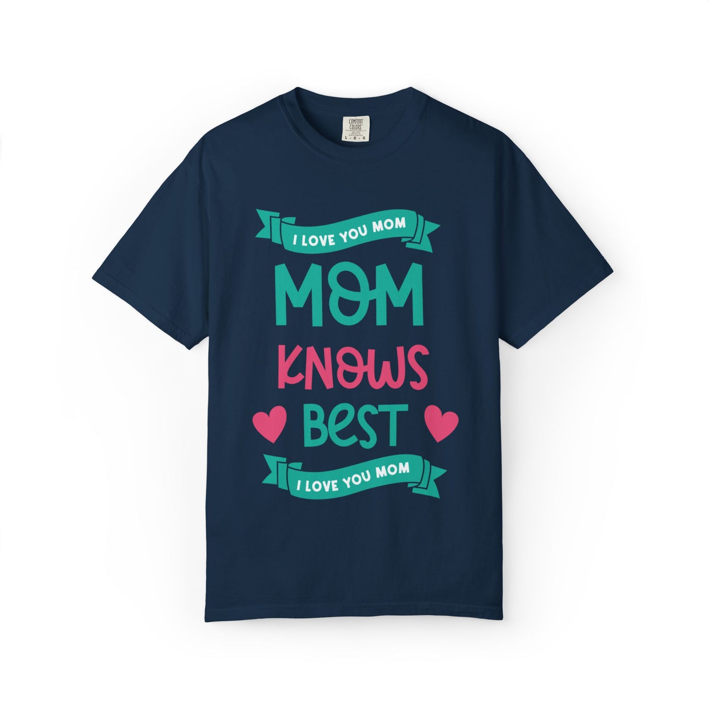 Mom Knows Best Strong Motherhood Heartfelt Guidance Tee Nurturing Knowledge Unisex Heavy Cotton T-Shirt