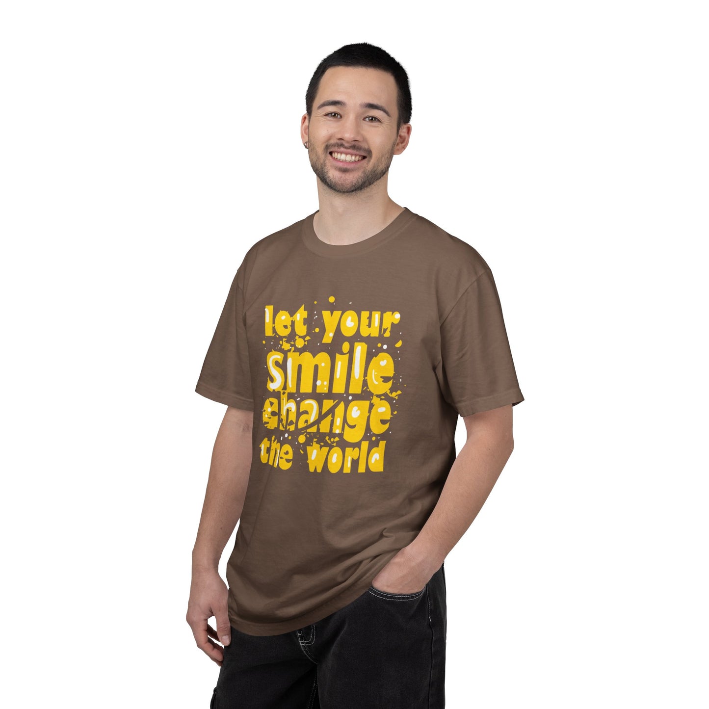 Let Your Smile Change The World Kindness Heartfelt Compliments Tee Thoughtful Gestures Love-Inspiration  Unisex Heavy Cotton T-Shirt