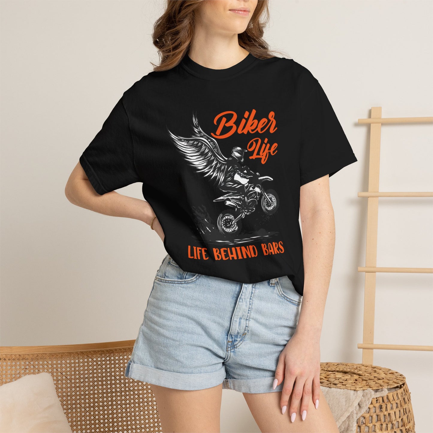 Thriller Live Behind Bars Secret Of Life Journey Over Destination Two Wheeled Adventures Unisex Heavy Cotton T-Shirt