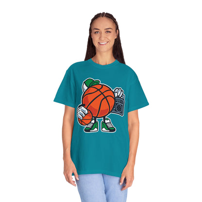 Funny Street Basketball Court King Queens Basketball Lovers Tee Slam Dunk Net Warriors Unisex Heavy Cotton T-Shirt