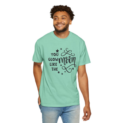 You Glow Like The Moon Inner Beauty Fashion Tee Body Positivity Wellness Forever Young Healthy lifestyle Unisex Heavy Cotton T-Shirt