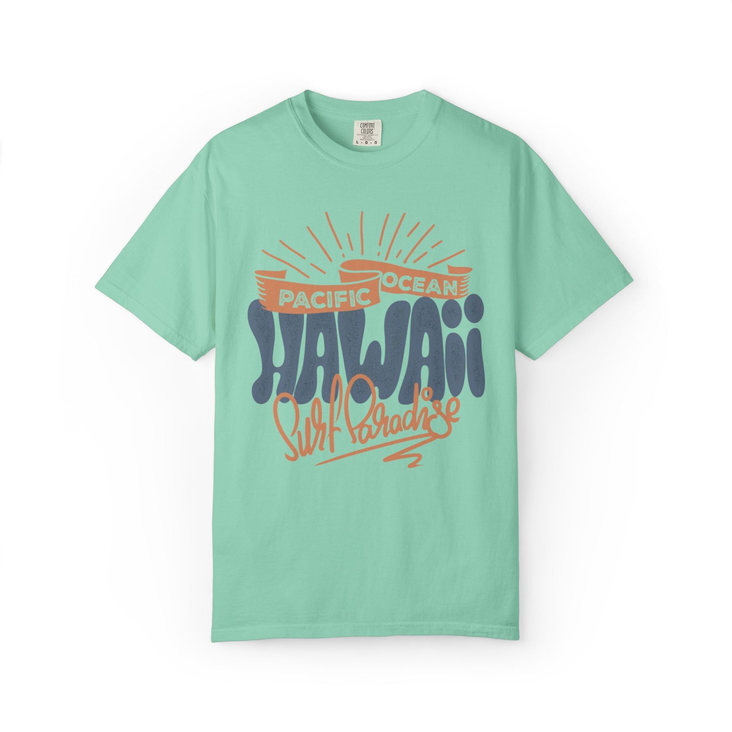 Enjoyable Pacific Ocean Hawaii Wave Rider Beach Life Sun Sand Sea Seashells Sea Waves Beach Sun Glasses Beach Surfers Unisex Heavy Cotton T-Shirt