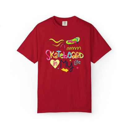 Skateboard In My Life Skater Competitions Boarding Fitness Tee Unisex Heavy Cotton T-Shirt