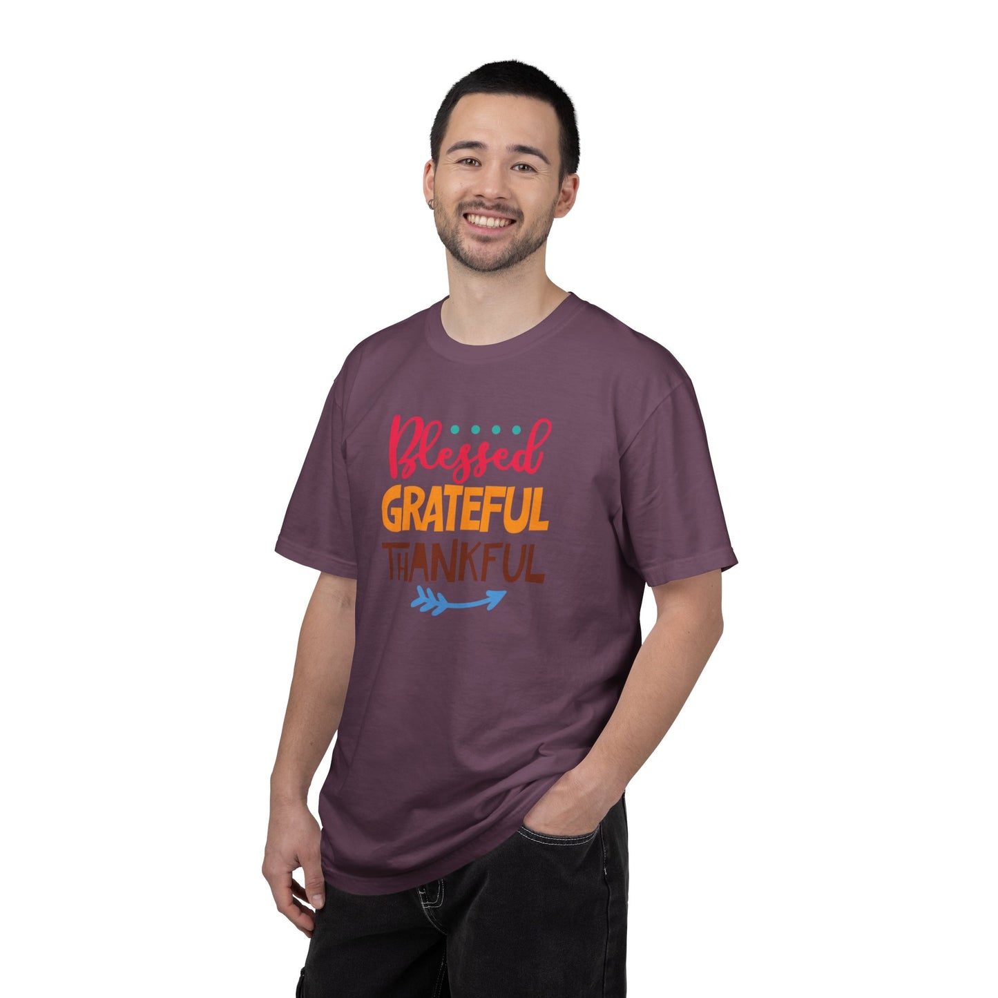 Blessed Grateful ThankfulAppreciate Everything Lovers Tee Positivity Self-Sufficiency Satisfaction Unisex Heavy Cotton T-Shirt
