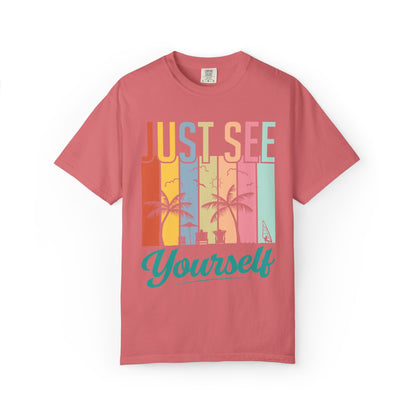 Inspirational Just See Yourself Self-Discovery Personal Vision Focus Summer Vibes Unisex Heavy Cotton T-Shirt