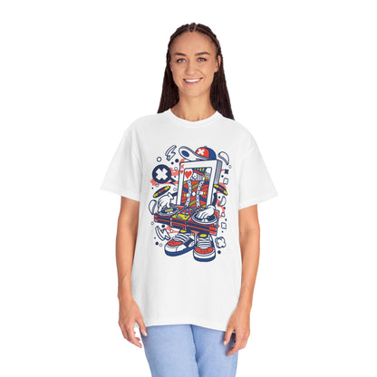 Dj King Play Card Hip Hop Vibes Trends Pop Visuals Tee Remixes Music Producer Unisex Heavy Cotton T-Shirt