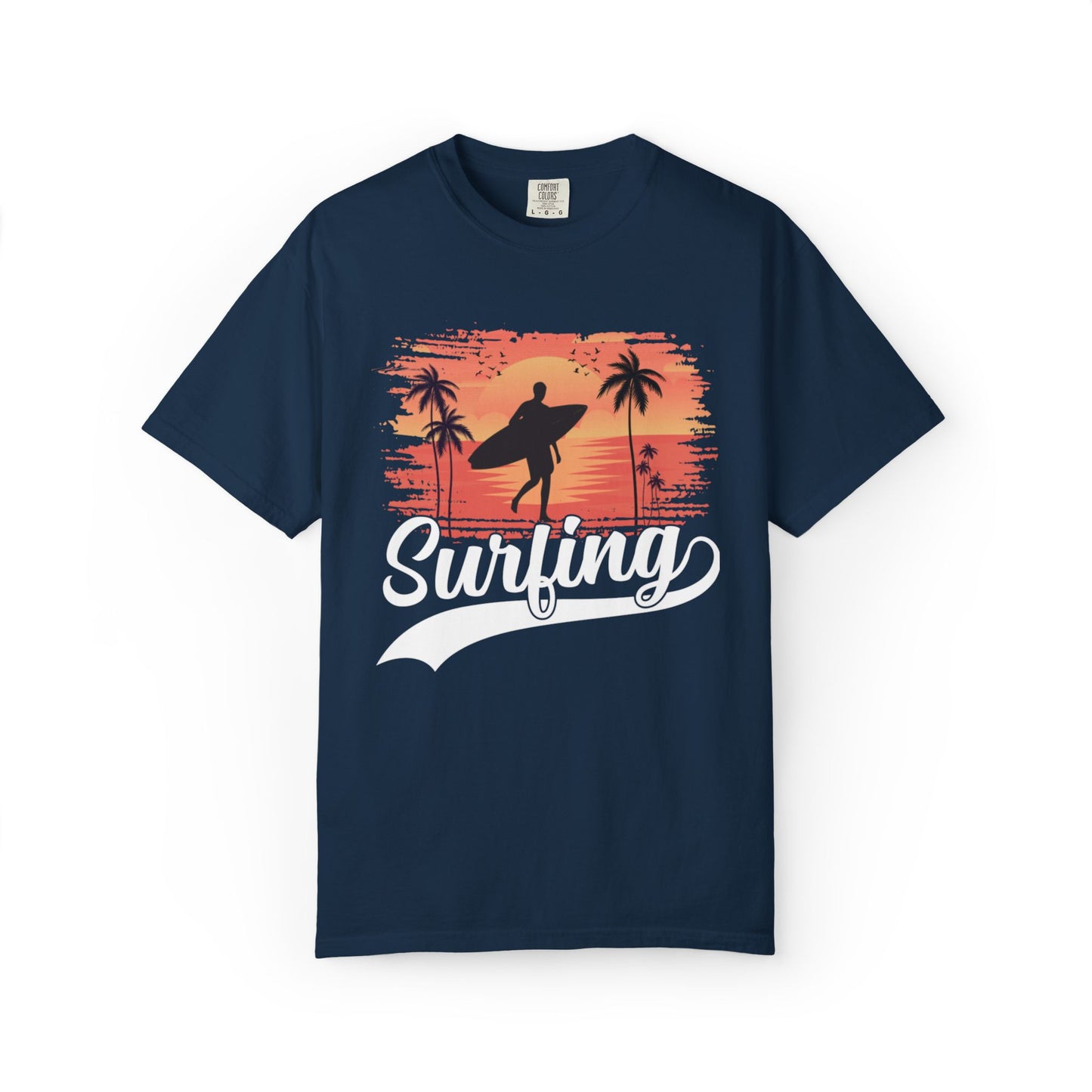 Exciting Surfing Catch The Wave Barrels & Breaks Shortboard Beach Vibes Unisex Heavy Cotton T-Shirt