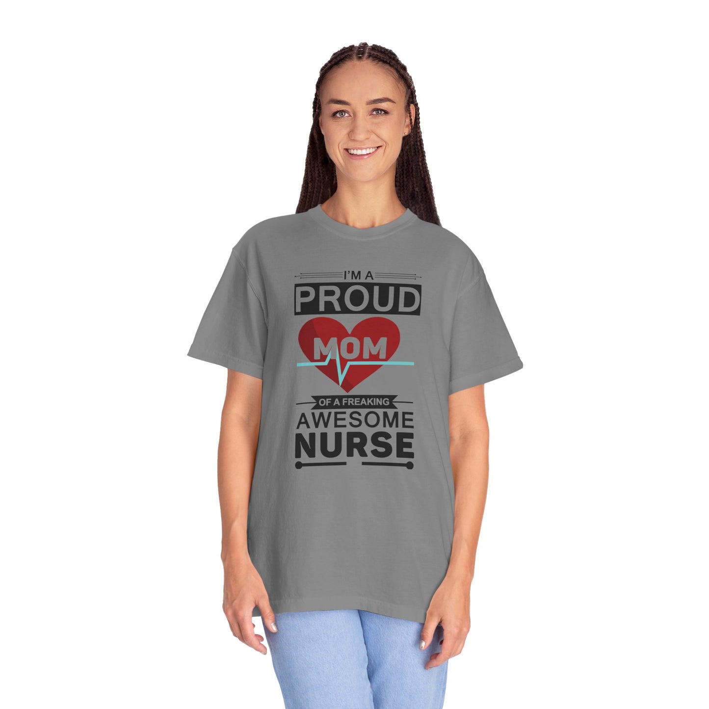 I’m A Proud Mom Clinical Specialist Education Healthcare Job Devoted Trendy Tee Patient Care Medical Unisex Heavy Cotton T-Shirt