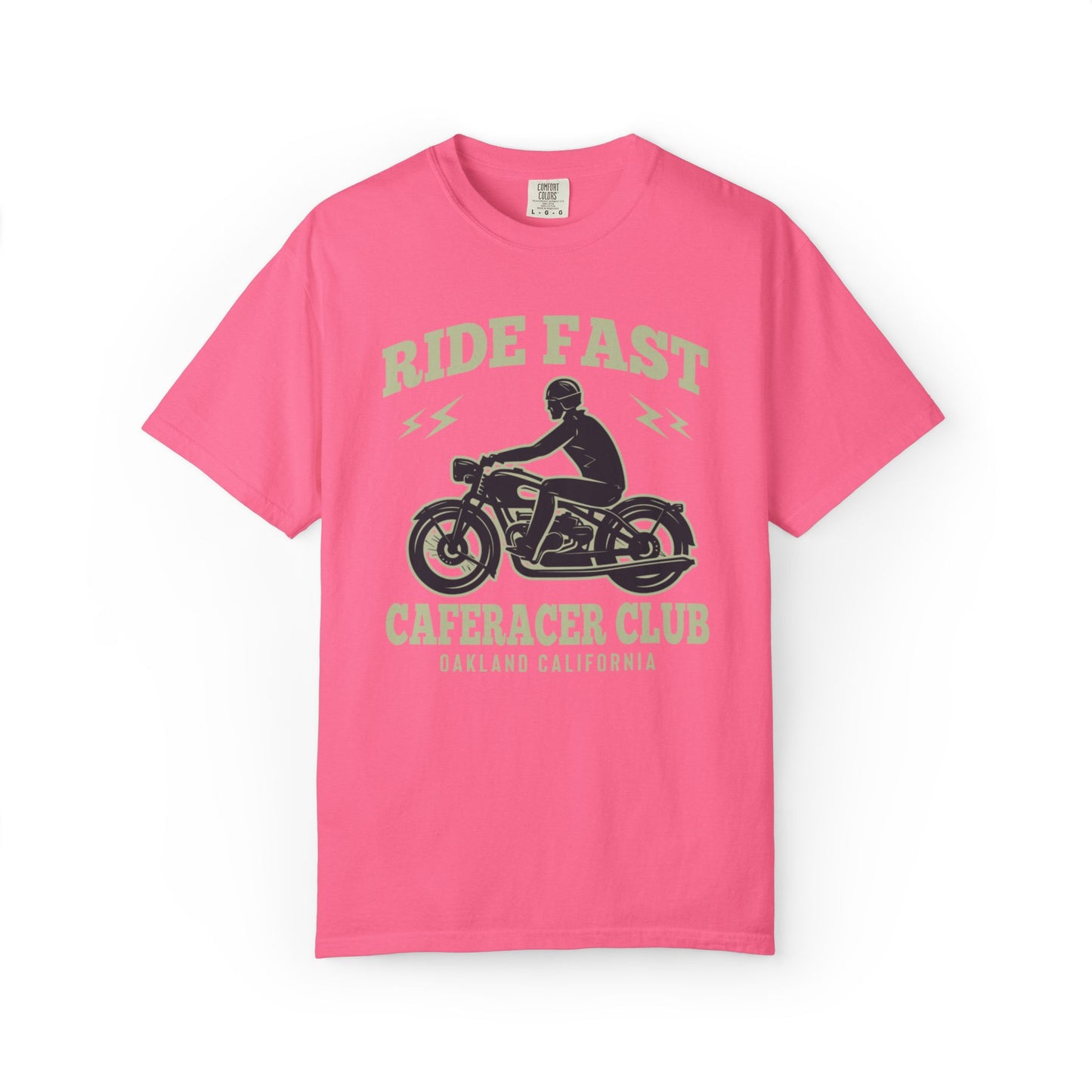 Thriller Ride Fast Caferacer Motorcycle Club Bike Lovers High-speed Adventure Bike Unisex Heavy Cotton T-Shirt
