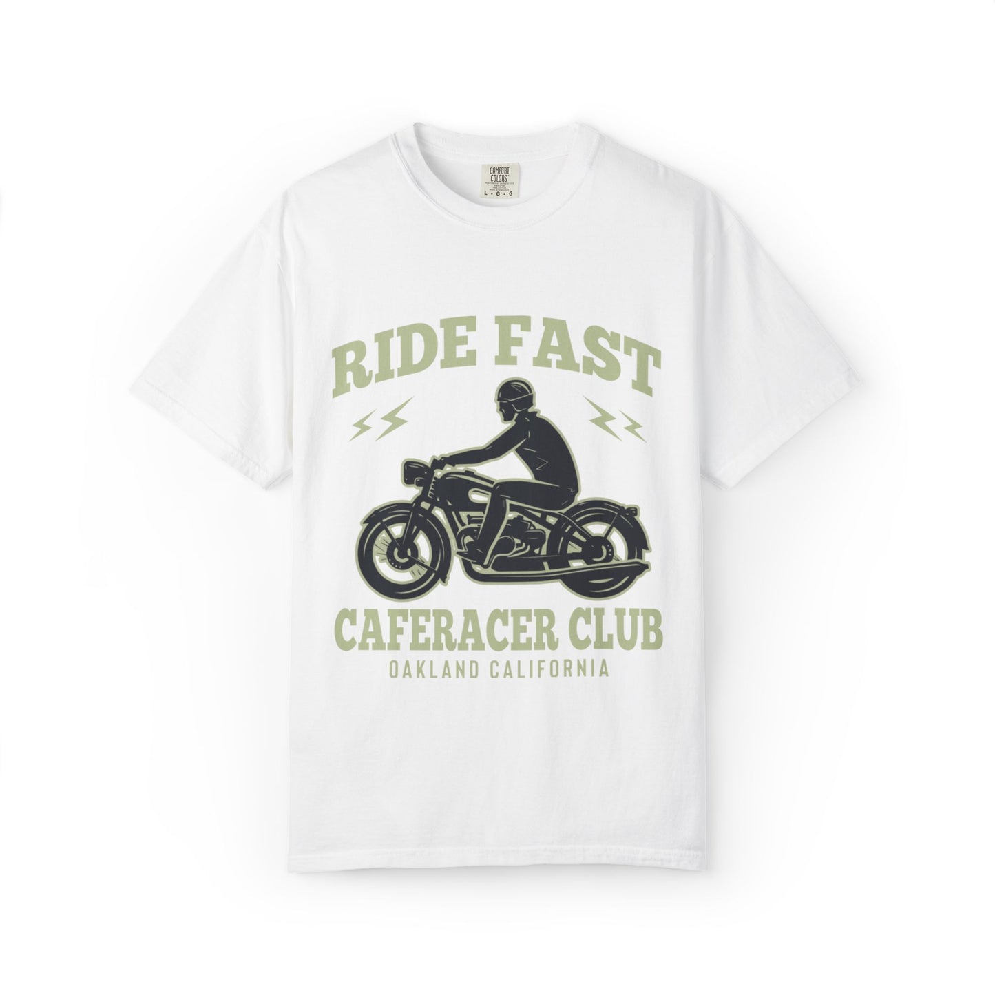 Thriller Ride Fast Caferacer Motorcycle Club Bike Lovers High-speed Adventure Bike Unisex Heavy Cotton T-Shirt