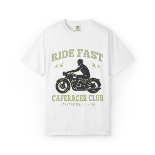 Thriller Ride Fast Caferacer Motorcycle Club Bike Lovers High-speed Adventure Bike Unisex Heavy Cotton T-Shirt