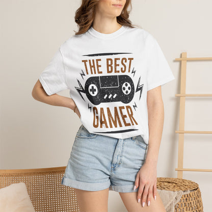 The Best Gamer Warriors Tee Non-Stop Playing Gaming Obsession Unisex Heavy Cotton T-Shirt