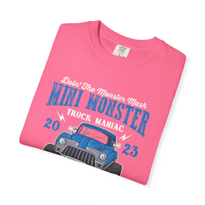 Funny Mini Monster Truck Manic Speed Truck Power Sarcastic Extreme Adventure Four-Wheel Drive Unisex Heavy Cotton T-Shirt