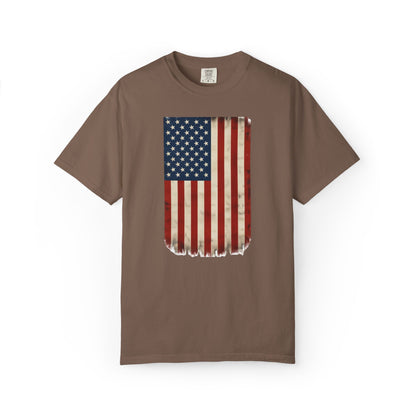 Flag USA - Unisex Garment-Dyed T-shirt