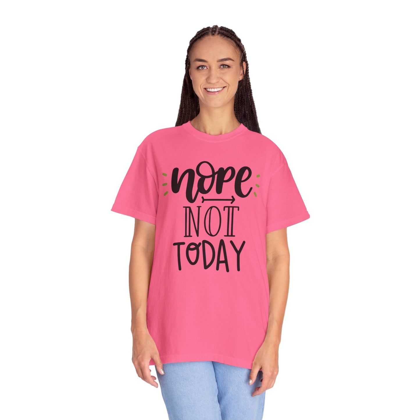 Nope Not Today Idle Moments Tee Cozy Living Contented Loafing Unisex Heavy Cotton T-Shirt