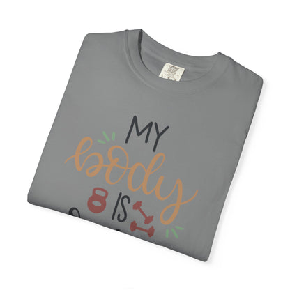 My Body Is Crying Fitness goals Exercise Gym Lovers Tee Bodybuilding Weight Lifting Unisex Heavy Cotton T-Shirt