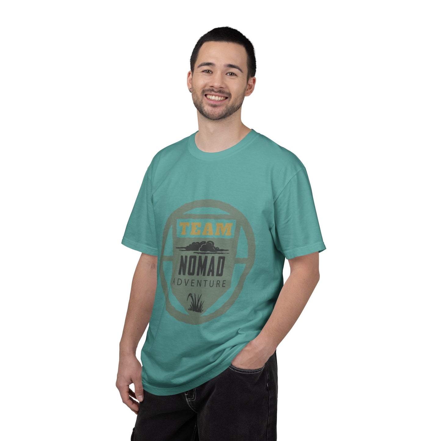 Team Nomad Constant Movement Discovery Freedom Adventure Enthusiasts Unisex Heavy Cotton T-Shirt