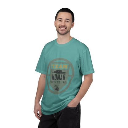 Team Nomad Constant Movement Discovery Freedom Adventure Enthusiasts Unisex Heavy Cotton T-Shirt