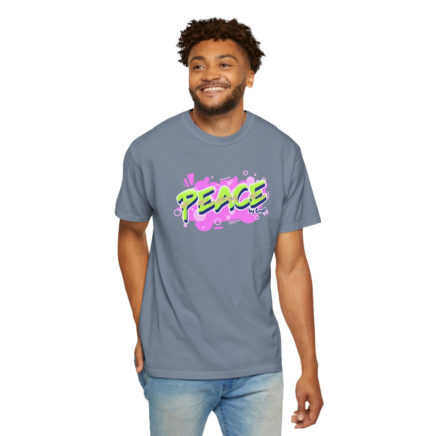 Graffiti Logo Maker Featuring Bubbly Graphics Unisex Heavy Cotton T-Shirt