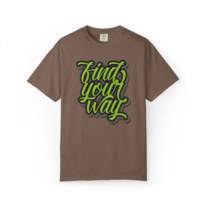 Find Your Way Direction Guidance Tee Exploration Adventure Destination Unisex Heavy Cotton T-Shirt