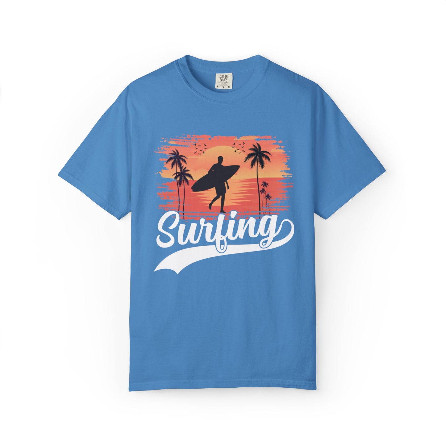 Exciting Surfing Catch The Wave Barrels & Breaks Shortboard Beach Vibes Unisex Heavy Cotton T-Shirt