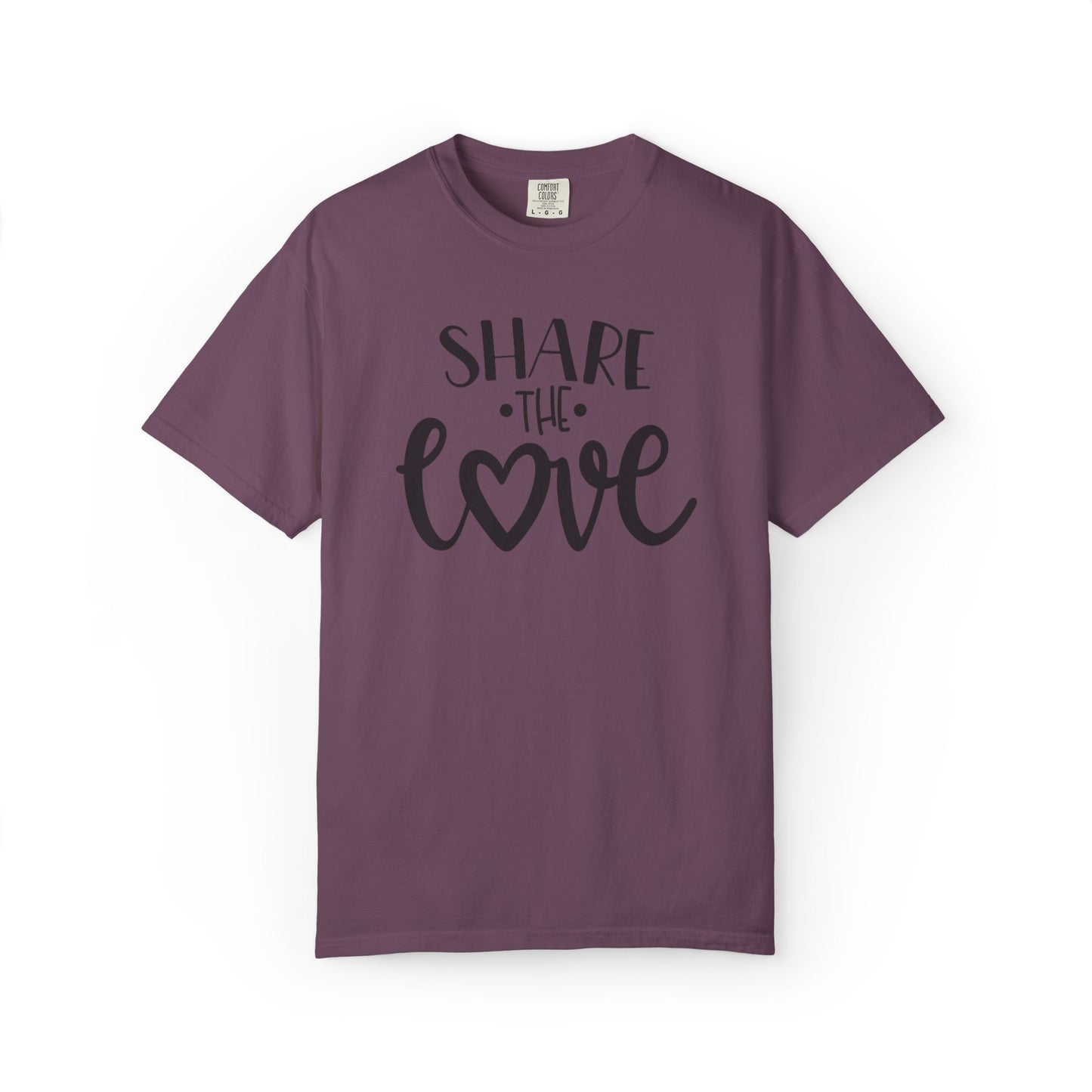 Share The Love Kindness Tee Compassion Empathy Support Community Affection Unisex Heavy Cotton T-Shirt