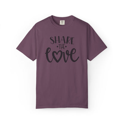 Share The Love Kindness Tee Compassion Empathy Support Community Affection Unisex Heavy Cotton T-Shirt