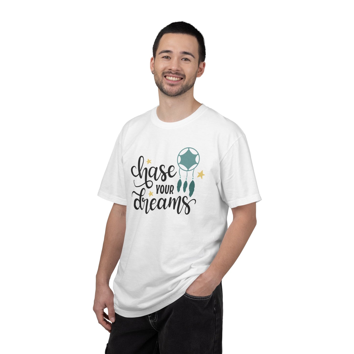 Chase Your Dreams Creativity Imagination Tee Determination Reach For The Stars Unisex Heavy Cotton T-Shirt