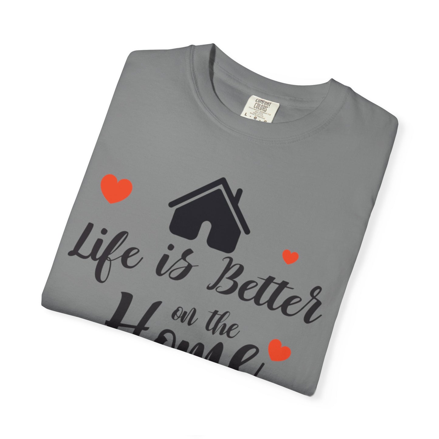 Life Is Better On The Home Peaceful Paradise Tee Cherished Space Heartfelt Haven Unisex Heavy Cotton T-Shirt