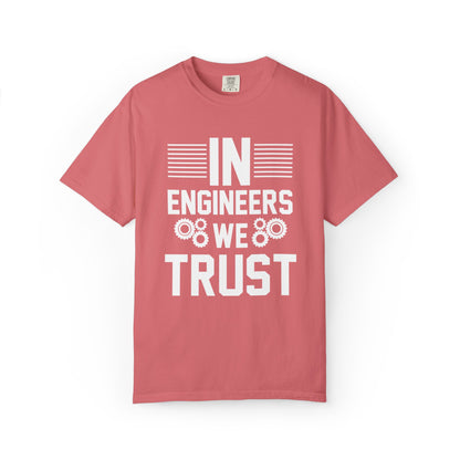 In Engineers We Trust Critical Thinking Problem-Solving Sarcastic Adaptability Unisex Heavy Cotton T-Shirt