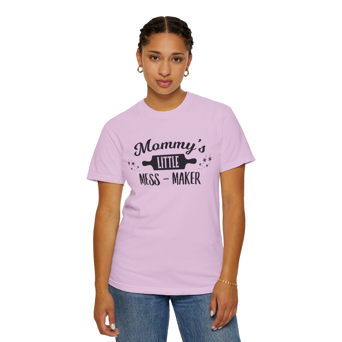 Mommy’s Little Mess-Maker Motherhood Loves Supermom Life Giver Wonder Woman Trendy Tee Unconditional Love Toddler Unisex Heavy Cotton T-Shirt